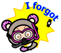 Leopard ear -Eng.- sticker #6976505