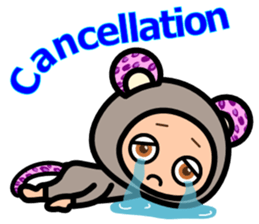 Leopard ear -Eng.- sticker #6976508