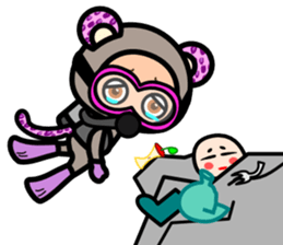 Leopard ear -Eng.- sticker #6976515