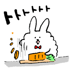 Rabbit of the unmanageable hair