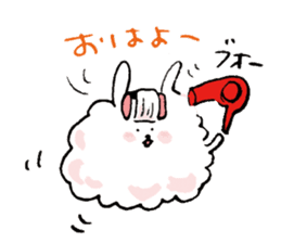 Rabbit of the unmanageable hair sticker #6976520