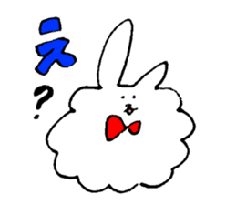 Rabbit of the unmanageable hair sticker #6976523