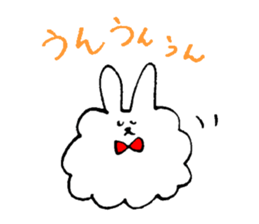 Rabbit of the unmanageable hair sticker #6976534