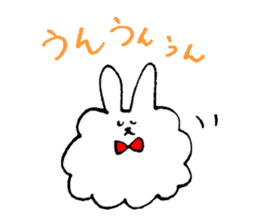 Rabbit of the unmanageable hair sticker #6976534