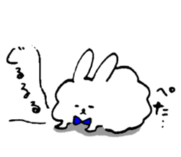 Rabbit of the unmanageable hair sticker #6976552