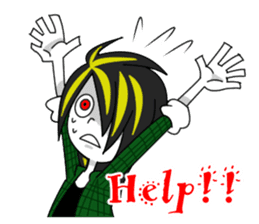 Creepy town sticker #6976826