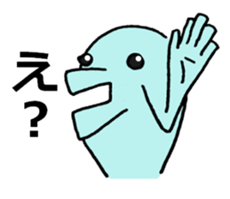 blue creature Parent and child sticker #6976869