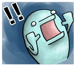 blue creature Parent and child sticker #6976879