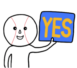 Baseball Man sticker #6977440