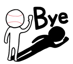 Baseball Man sticker #6977477