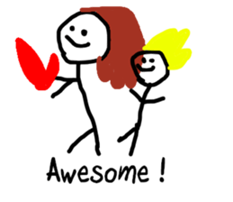 rakugaki de american sticker #6977752