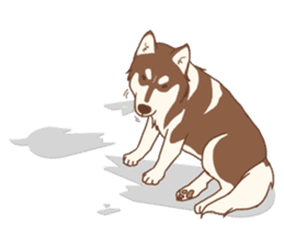 1 day of Siberian Husky sticker #6977787