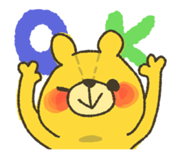 Leisurely a teddy bear sticker #6977881