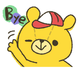 Leisurely a teddy bear sticker #6977903