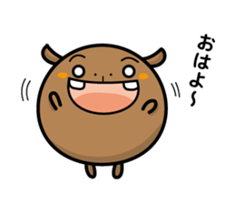 hippopotamus and daily life sticker #6978680