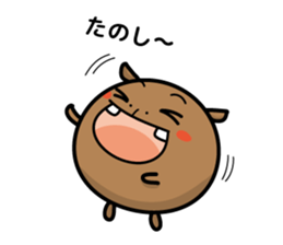 hippopotamus and daily life sticker #6978683