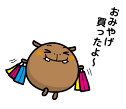 hippopotamus and daily life sticker #6978696