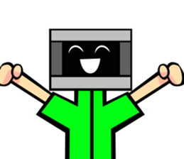 Monitor human01 sticker #6979081