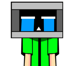 Monitor human01 sticker #6979082