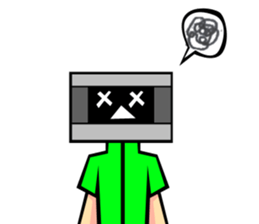 Monitor human01 sticker #6979083