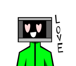 Monitor human01 sticker #6979089