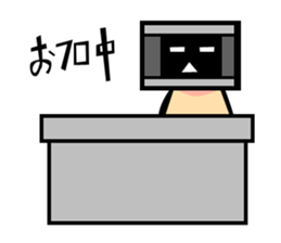 Monitor human01 sticker #6979094