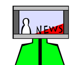 Monitor human01 sticker #6979098