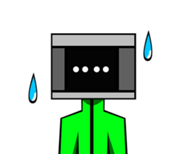 Monitor human01 sticker #6979104