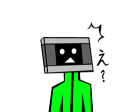 Monitor human01 sticker #6979105