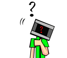 Monitor human01 sticker #6979106