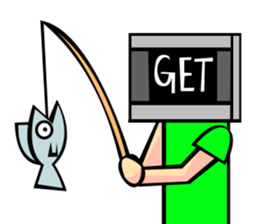 Monitor human01 sticker #6979114