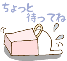 Cat with a warm heart. sticker #6979220