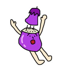 Hello!Mr.Eggplant! sticker #6979494