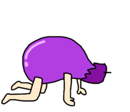 Hello!Mr.Eggplant! sticker #6979497