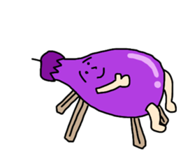 Hello!Mr.Eggplant! sticker #6979502