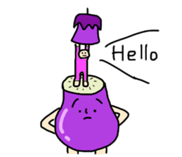 Hello!Mr.Eggplant! sticker #6979516
