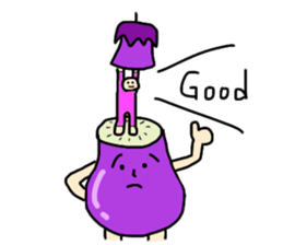 Hello!Mr.Eggplant! sticker #6979517