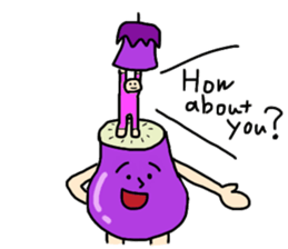 Hello!Mr.Eggplant! sticker #6979519