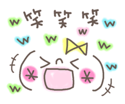 Cute emoticons. Honorific Hen sticker #6980696