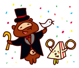 Tanu the Tanuki and Sando the Sandwich sticker #6980861