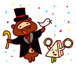 Tanu the Tanuki and Sando the Sandwich sticker #6980861