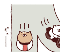 Kagoshima dialect polar bear 2 sticker #6981007