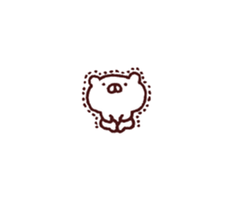 Kagoshima dialect polar bear 2 sticker #6981023