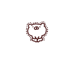 Kagoshima dialect polar bear 2 sticker #6981023