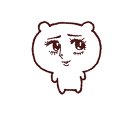 Kagoshima dialect polar bear 2 sticker #6981038