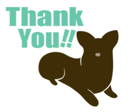 welsh corgi silhouette sticker #6981242