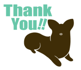 welsh corgi silhouette sticker #6981242