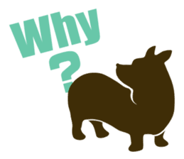 welsh corgi silhouette sticker #6981245