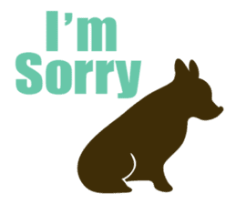 welsh corgi silhouette sticker #6981247