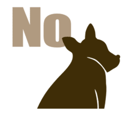 welsh corgi silhouette sticker #6981249